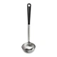 Половник черпак IKEA 365+ HJÄLTE черный нержавеющая сталь 701.494.65 - изображение 1