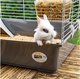 Клетка для кроликов и морских свинок Ferplast Rabbit 100 темно-серая 95х57х46 см 57052370 - изображение 10