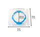Пластиковая крышка для клеток грызунов Ferplast FPI 4820 Wire Connection 8x3 см Ø 6 см 84820099 - изображение 3