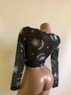 Женский прозрачный топ с принтом Honey Fashion Accessories М черный (10-115) - изображение 7