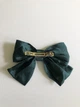 Бант для волос на заколке заколка шпилька Honey Fashion Accessories зеленый (12-21) - изображение 4
