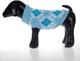Свитер для собак и котов EcoToys Diamond S ромбы бело-голубой A: 19 см B: 28 см C: 18 см S-7030 - изображение 3