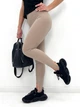 Трикотажные женские лосины рубчик Fashion со штрипками 50 мокко - изображение 2