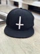 Кепка снепбек (Snapback) с перевернутым крестом Черный 56-61р (9059) - изображение 2