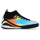 Сороконожки футбольные с носком SP-Sport Active 768G-1-1 размер 39 Black-Light Blue-Orange - изображение 1