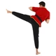 Форма для занятий ушу кунг-фу SP-Sport 8871 рост 160см Black-Red - изображение 4