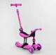 Самокат-велобег 3в1 Best Scooter BS-26566. 3 PU колеса с подсветкой, сидение, амортизаторы, родительская ручка - изображение 1