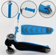 Самокат Best Scooter Y-00180. Складной алюминиевый руль, 4 PU колеса с подсветкой. Голубой - изображение 5