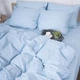Простынь на резинке MirSon евро 200x220+25 см 0842 Light Blue Сатин (2200002024488) - изображение 2