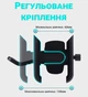 Алюмінієвий тримач для смартфону на руль мотоцикла / велосипеда з USB зарядкою Addap BPH-04m black, для діагоналі 4"-6,5" - зображення 4
