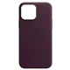 Чохол Leather Case with MagSafe для iPhone 13 Pro Dark Cherry - зображення 1