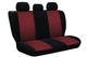 Авто чехлы из автоткани для MITSUBISHI COLT 2004-2012 Pok-ter VIP черные с красной вставкой - изображение 3