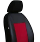 Авточехлы на сиденье MITSUBISHI COLT 2004-2012 Pok-ter Premium Unico с красной вставкой алькантара - изображение 5