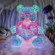 3D мишка с сердцем голографический светильник Teddy Bear с LED подсветкой ночник хрустальный медвежонок Тедди - изображение 4
