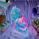 3D мишка с сердцем голографический светильник Teddy Bear с LED подсветкой ночник хрустальный медвежонок Тедди - изображение 5