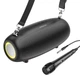 Чорна портативна Bluetooth колонка Borofone BP13 із підсвічуванням. - зображення 2