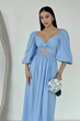 Двухстороннее платье Jadone Fashion Аскания XS-S голубое - изображение 5