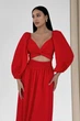 Двухстороннее платье Jadone Fashion Аскания XS-S красное - изображение 5