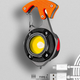 LED фонарик W5143 с аккумулятором, Type-C кабелем, карабином, магнитом и отверткой, оранжевого цвета. - изображение 11