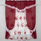 Шифоновые занавески шторы короткие Бордовый 2x270x170 см (zanaves081к-3) - изображение 1