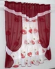 Шифоновые занавески шторы короткие Бордовый 2x270x170 см (zanaves081к-3) - изображение 2