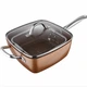 Сковородка-фритюрниця квадратная с крышкой TOP KITCHEN BN-8001 пароварка с антипригарным покрытием - зображення 10