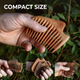 Гребень для Волос ZAMAS Wood New Wave 10,5 х 7,5 х 1,1см Ручная Работа Деревянный Груша - изображение 8