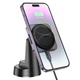 Держатель HOCO Speed magnetic wireless fast charging Car holder HW16 (center console) |15W, 4.5-7"| черный - изображение 6