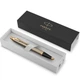 Подарунковий набір: Коробка + Кулькова ручка Parker IM 17 Brushed Metal GT BP 22 232_TR + Блокнот Axent Partner Ukraine Cиній - зображення 8