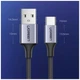 Кабель USB на Type-C UGREEN US288 Cable Nickel Plating Aluminum Braid (3m, 18W, 3A). Gray - изображение 6