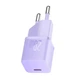 Мережевий зарядний пристрій Baseus GaN5 Fast Charger(mini) 1C 20W EU Purple - изображение 5
