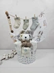 Букет подарков для малышей с пеленок и аксессуаров a.l.babybox Зодиак с слюнявчиком - изображение 1