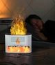 Соляная лампа-ночник с ультразвуковым увлажнителем воздуха, имитацией пламени и аромадиффузором, 4 цвета свечения, Белый - изображение 8