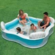 Надувной бассейн с сиденьями Intex 229х229х66 см, шарики 10 шт, тент, подстилка, насос (IP-173370) - изображение 2
