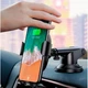 Держатель для телефона в автомобиль с беспроводной зарядкой BASEUS Wireless Charger Gravity Car Mount Black - изображение 2