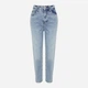 Джинсы Mom's женские Trendyol TWOAW24JE00076 34 Светло-голубые (8683048985236) - изображение 7