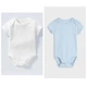 Комплект хлопковых боди 2 шт для детей Piazza Italia Белый, голубой (PIT1501 91 white, blue (3-6 мес -68 см) - изображение 1