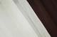 Кухонні штори VR-Textil № 017к комбіновані з підв'язками венге з молочним 265х170 см (50-544) - зображення 4