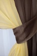 Кухонный комплект VR-Textil № 038к шторки и тюль венге с янтарным и белым 280х170 см (50-311) - изображение 2