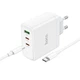 СЗУ Hoco N30 Glory PD65W (2Type-C/1USB) + Type-C to Type-C White - изображение 4