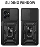 Чехол Camshield c кольцом-подставкой на Motorola Edge 40 Pro (black) - изображение 3