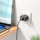 Мережевий зарядний пристрій Hoco CS11A, USB, чорний + кабель USB to Lightning - зображення 5
