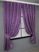Комплект коротких штор VR-Textil Мрамор Al1 № 1301ш 130х170 см 2 шт Фиолетовый (35-0083) - изображение 2