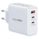 Мережеве Зарядне Пристрій Remax RP-U100 65W 1USB/2Type-C Біле - зображення 1