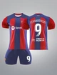 Форма футбольная детская Lewandowski (Левандовський) 9 Барселона 2024, 26-140-150, синій-червоний - изображение 1