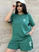 Спортивный костюм женский AVRORA АЕ 182456 50-52 Зеленый (ROZ6501035171) - изображение 1