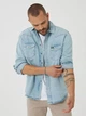 Рубашка джинсовая мужская Wrangler W5MSLW30R 3XL Голубая (8682344520943) - изображение 4