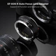 Автофокусний адаптер K&F Concept Canon EF на EOS R (EF-S на RF) для EOS RP R R6 R5 - зображення 2
