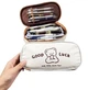 Пенал школьный студенческий 215x105x50 мм для ручек карандашей канцелярских принадлжностей. Косметичка Good Luck - изображение 1