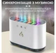 Ультразвуковий зволожувач повітря аромадифузор з RGB-підсвічуванням та синхронізацією з музикою 900 мл l Білий - зображення 4